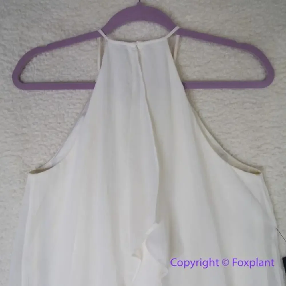 New! GUESS by Marciano‎ Women's Charlie Keyhole Dress white, size XS